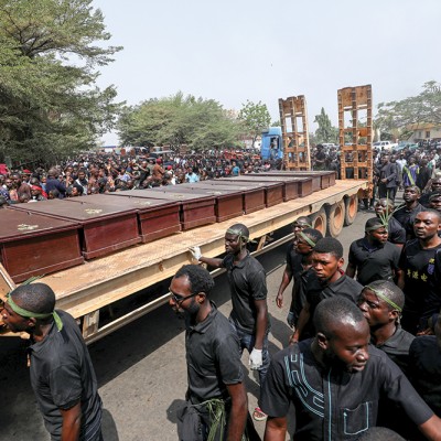 Coffins Of People Killed By Fulani Herdsmen